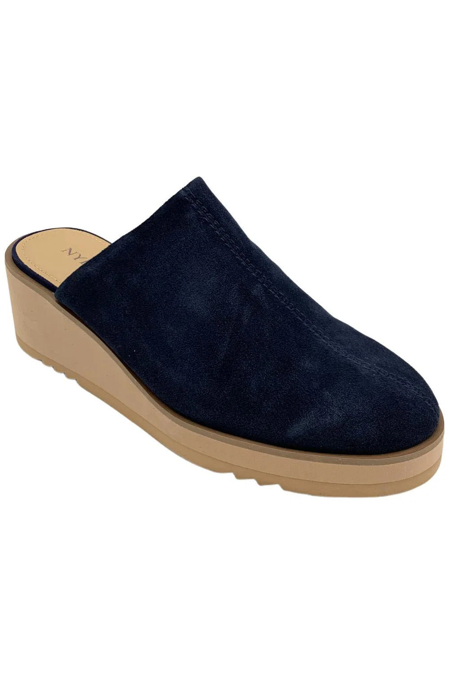 NYDJ Women's Edmond Mules Suede Navy - Medium
